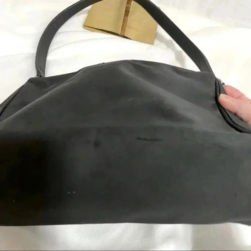 Vintage Y2K Kate Spade Black Nylon Shoulder Bag Classic Style - Picture 10 of 10